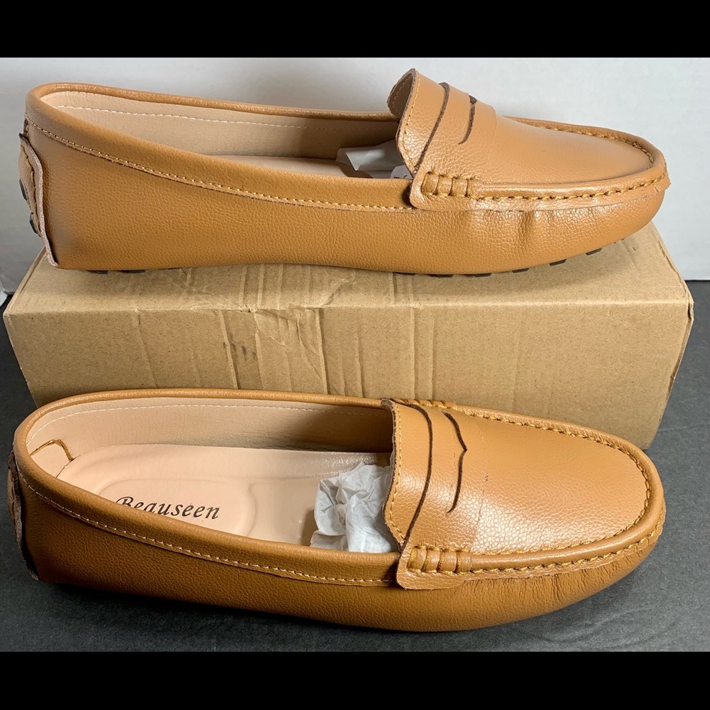 BEAUSEEN Women's Penny Loafers Moccasins Comfort